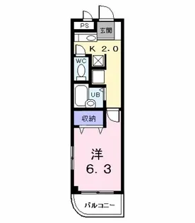 シャルマン【3階】の間取り