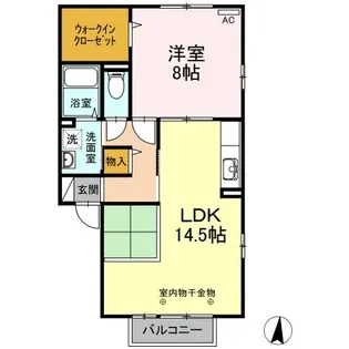 サニーハウス【1階】の間取り