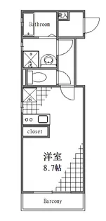 元浅草YKマンション【1階】の間取り