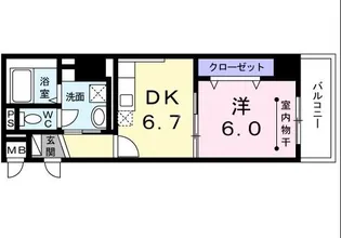 セ・マニフィーク月島【3階】の間取り
