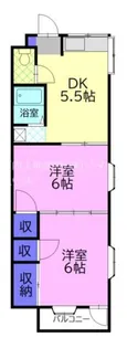 コーポ光 2【1階】の間取り