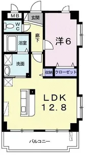 ラパン・NI-NA【1階】の間取り