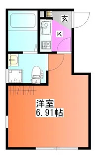 チュウジレジデンス【1階】の間取り
