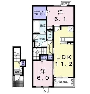 サピィーII【2階】の間取り