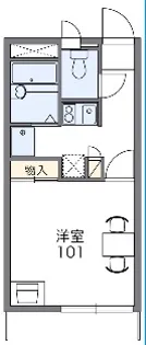 レオパレスグレイス豊栄【2階】の間取り