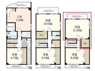 ララ・クスタ千田【4階】の間取り