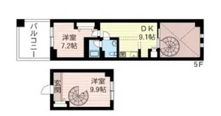 レジデンスシャルマン月島の間取り