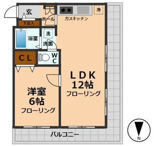 カーサ・ヒビヤ【2階】の間取り