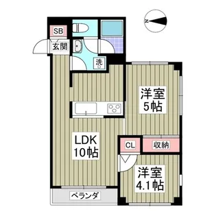 ポプリ蓮沼【3階】の間取り