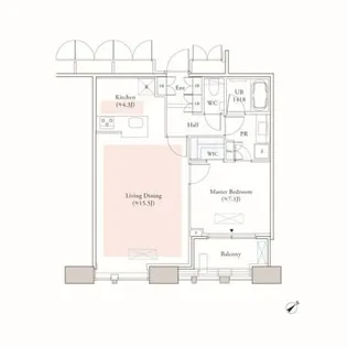 Dマークス西新宿タワー【25階】の間取り