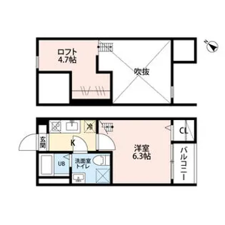 クリオス神宮前(クリオスジングウマエ)【2階】の間取り
