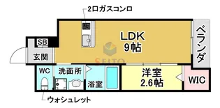 リアコート服部天神【1階】の間取り
