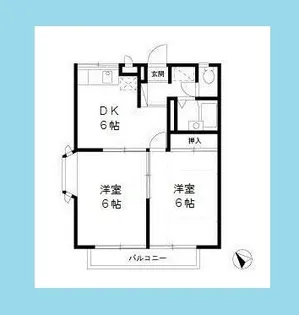 グランローゼ御仲井【1階】の間取り