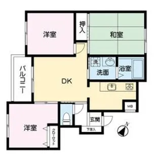 ヴィラコート橋場【3階】の間取り