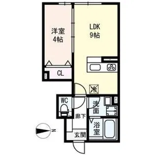 レジデンスコート奈良大安寺【1階】の間取り