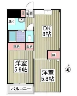 サンピアヒラタ【3階】の間取り