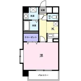 エルグレイス大手【4階】の間取り