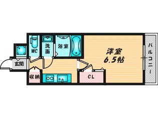 スワンズシティ大阪エスクレア【8階】の間取り
