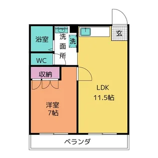 la peche(ラペーシュ)【1階】の間取り