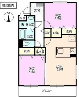 グレース・パレ弐番館【2階】の間取り