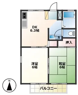 サクラハウス【1階】の間取り