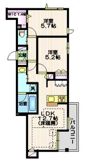 (仮称)下目黒6丁目メゾン北棟【3階】の間取り