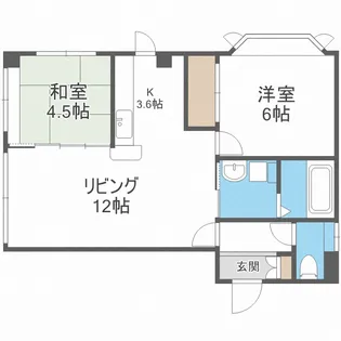 クレストパレス元町【4階】の間取り