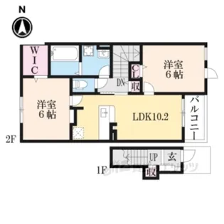 プレッソ橿原2【1階】の間取り