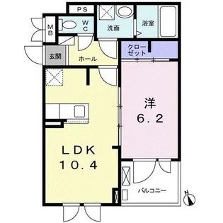 ハイツ フラワー【3階】の間取り
