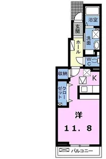 ラルーチェ【1階】の間取り