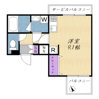 チェリーガーデン弐番館【1階】の間取り