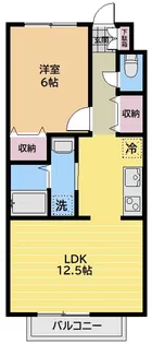 ガーデン柏井V【2階】の間取り