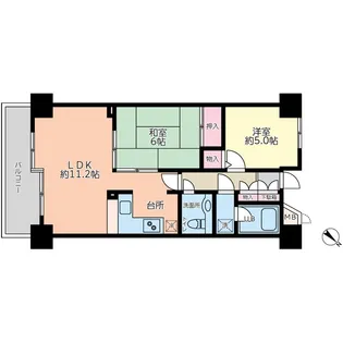 ジェネピア鴨川【7階】の間取り