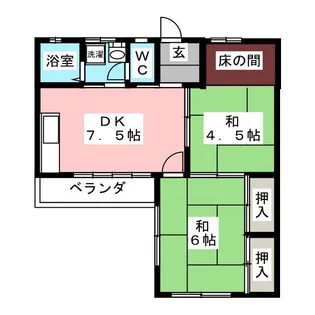 ハイツ中村【2階】の間取り