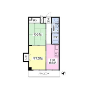 EAST HILLS【2階】の間取り