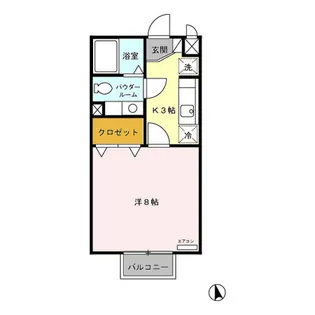 スタジョーネ・アウル【1階】の間取り