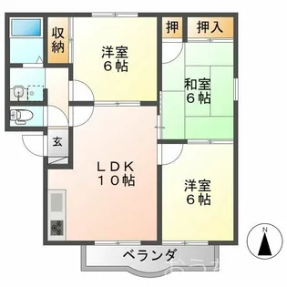 アネックスパル【2階】の間取り