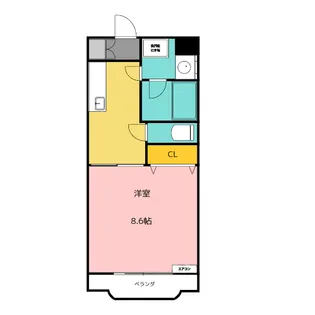 シャルマンヴィルII【4階】の間取り