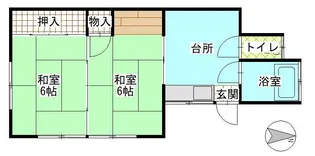 鈴木アパート【1階】の間取り