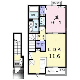 ルミナス今治 I【2階】の間取り