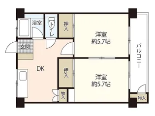 ソフィアコート庚午中IV【5階】の間取り