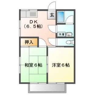 2DKの間取り画像