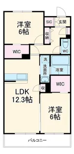 ラ・セレンテ【2階】の間取り