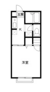 ハイツ定栄E棟【1階】の間取り