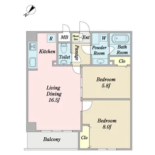 Lapis hills【4階】の間取り