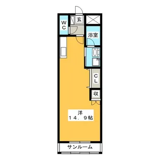 サンヴィレッジ A棟【2階】の間取り