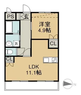 Calm ford【1階】の間取り