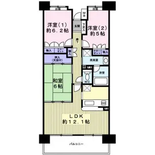 パラッシオ小田原弐番館【14階】の間取り