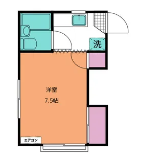 荒井ビュウ【2階】の間取り