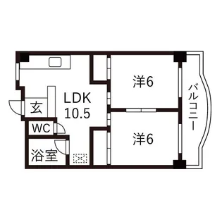 マンション桜本町【4階】の間取り